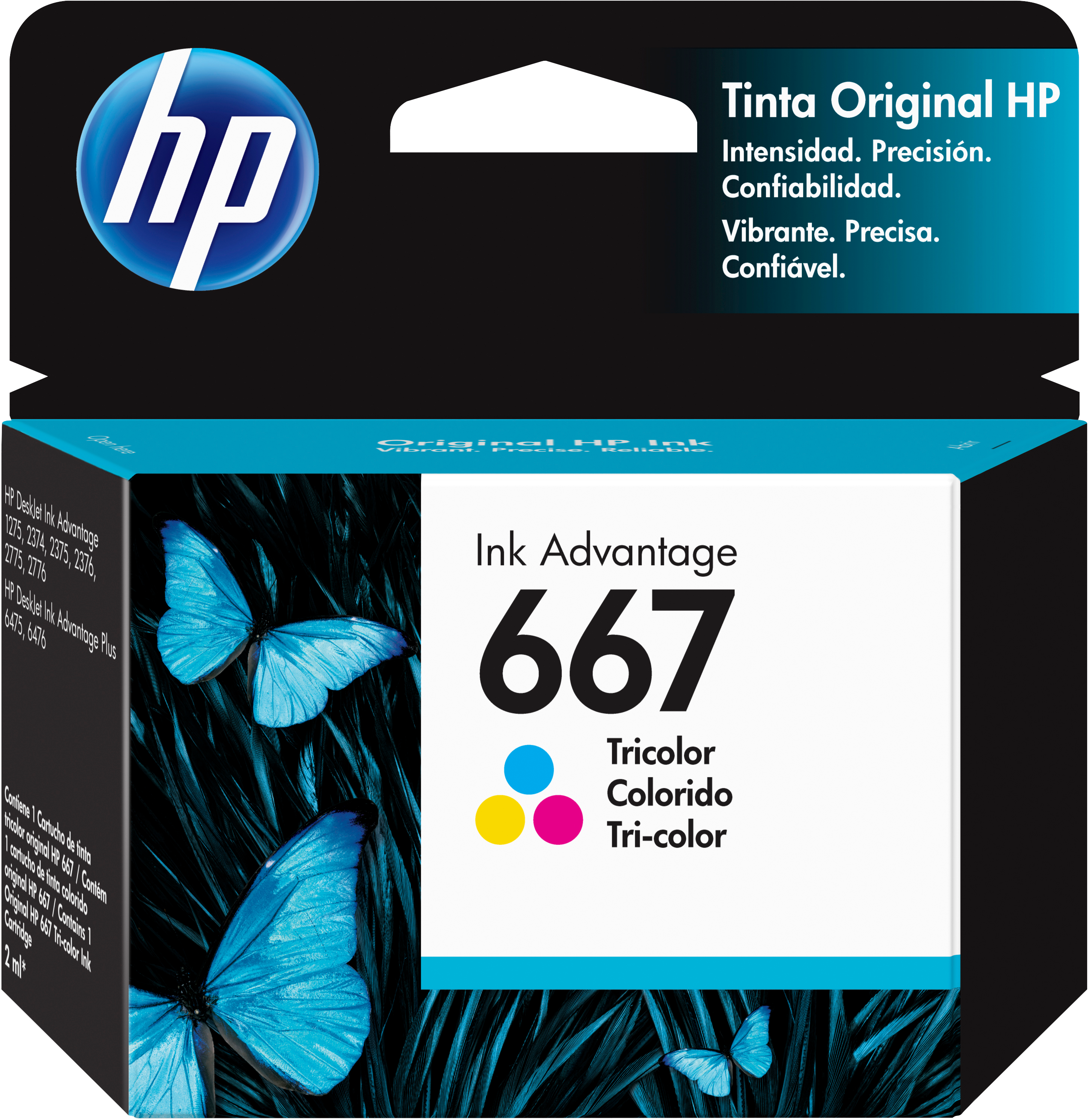 HP 667 Tri-Color Ink Cartridge