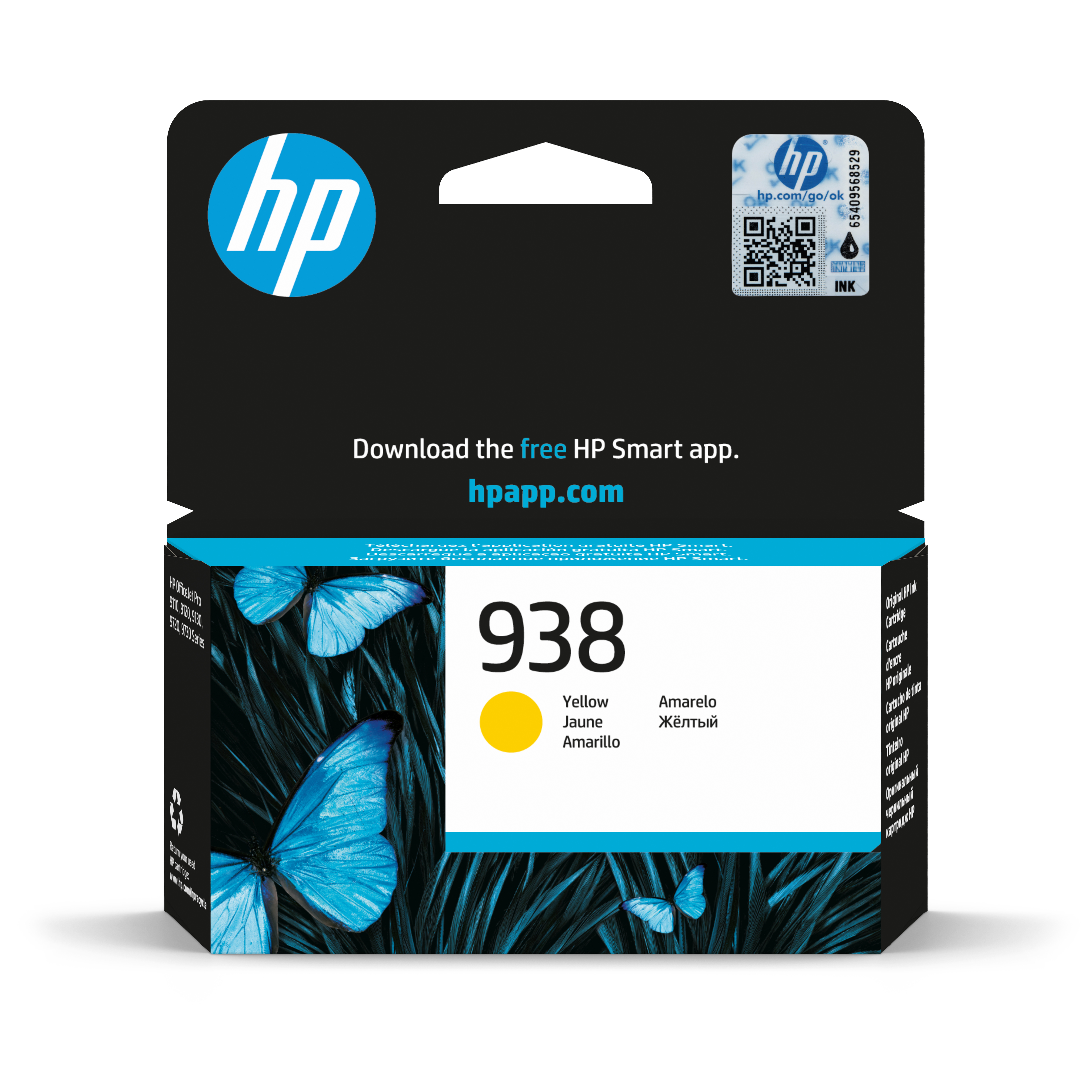 HP 938 Yellow Ink Cartridge