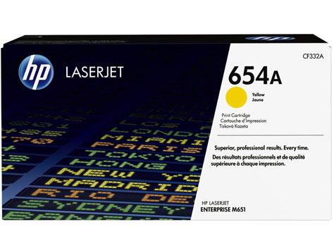 HP Toner HP 654A Yellow