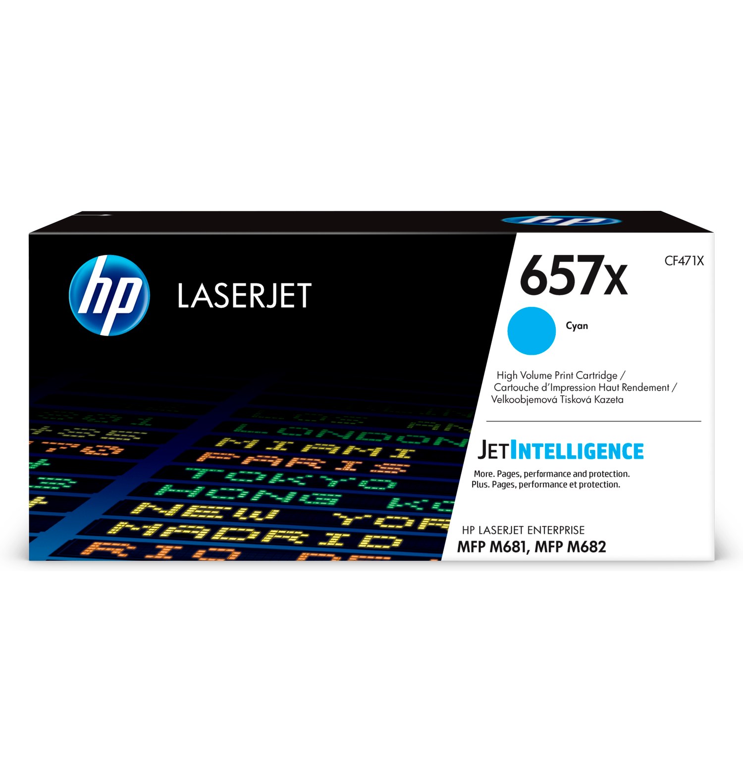 HP 657X Cyan Toner