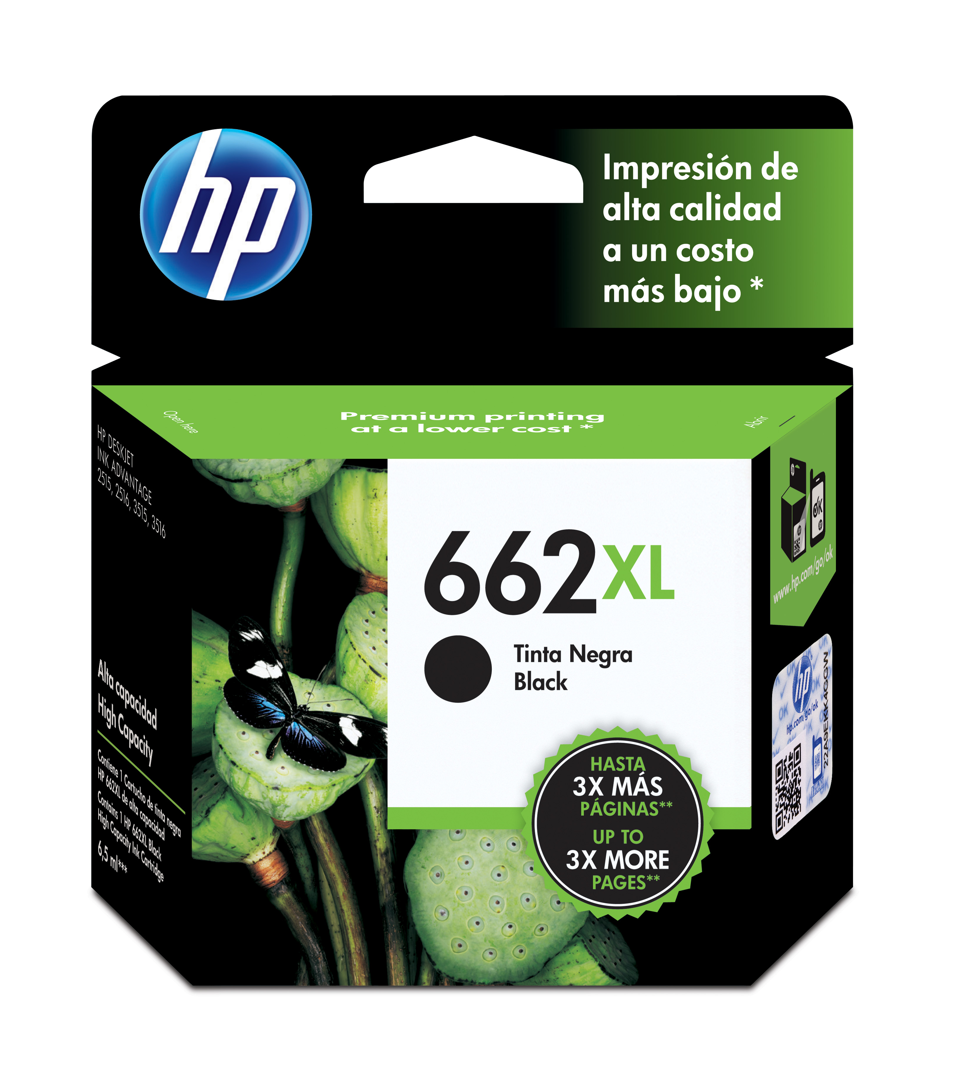 HP 662XL Black Ink Cartridge