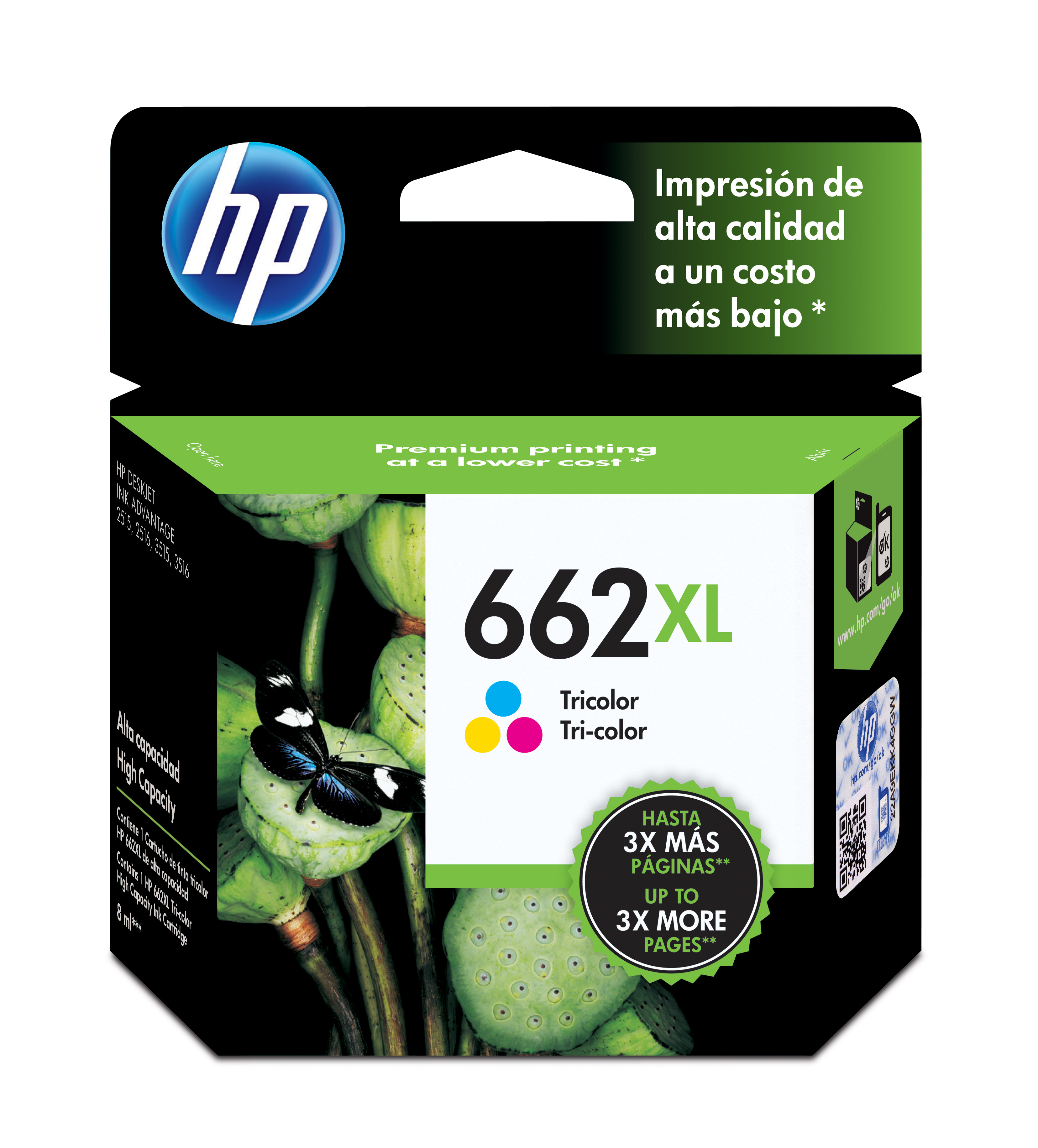 HP 662XL Color Ink Cartridge