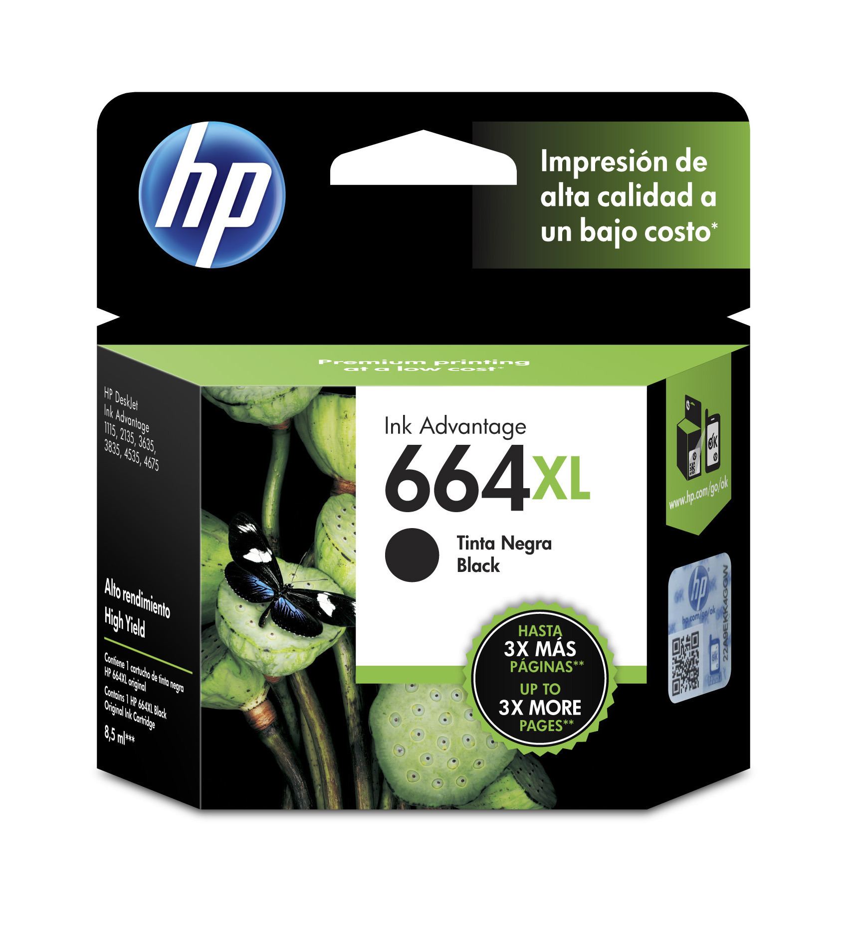 HP 664XL Black Ink Cartridge