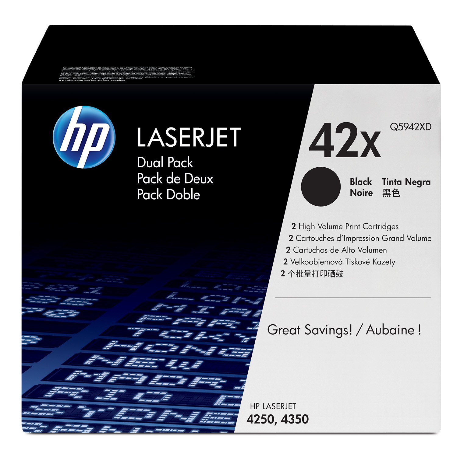 HP LaserJet 4250/4350 Cartridge Dual Pack